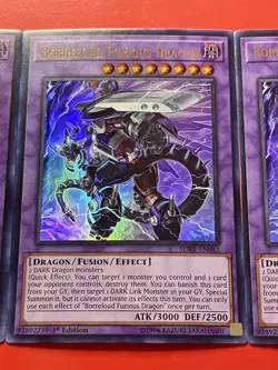 3x Borreload Furious Dragon | SDRR-EN042 | Ultra Rares | NM | 1st Ed | YuGiOh! - Image 5