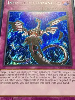3x Infinite Impermanence | RA01-EN075 | Secret Rares | 1st Ed | NM | YuGiOh! - Image 2