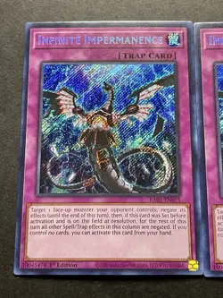 3x Infinite Impermanence | RA01-EN075 | Secret Rares | 1st Ed | NM | YuGiOh! - Image 3