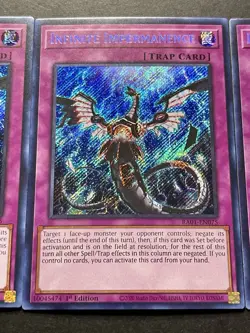 3x Infinite Impermanence | RA01-EN075 | Secret Rares | 1st Ed | NM | YuGiOh! - Image 5