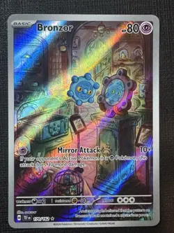 Pokemon TCG Temporal Forces Bronzor Illustration Rare Card 170/162 NM Condition - Image 1