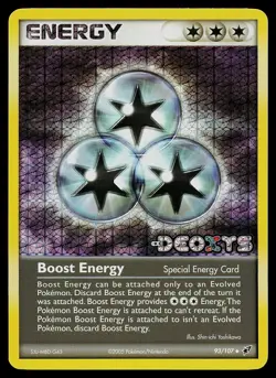 Pokemon Card - Boost Energy Deoxys 93/107 Reverse Holo Stamped - Image 1