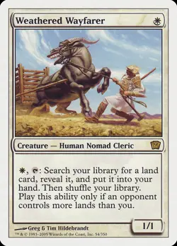 Weathered Wayfarer 9th Edition PLD White Rare MAGIC GATHERING CARD ABUGames - Image 1