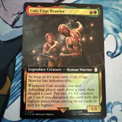 Cait, Cage Brawler Fallout 0937 Surge Foil Rare MTG Fallout - Image 1