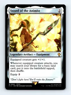 #362 2025 Final Fantasy Commander Sword of the Animist Rare - Image 1