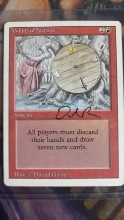 Wheel Of Fortune - MTG - Revised - Artist Autographed - Image 1