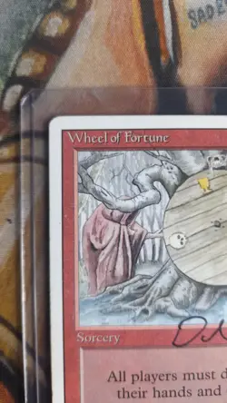 Wheel Of Fortune - MTG - Revised - Artist Autographed - Image 5