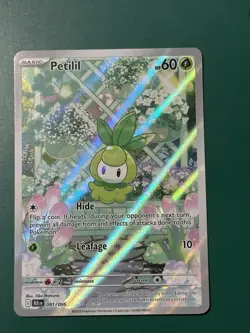 Petilil BLK 091/086 Sv: Black Bolt Pokemon TCG English, Near Mint Condition - Image 1