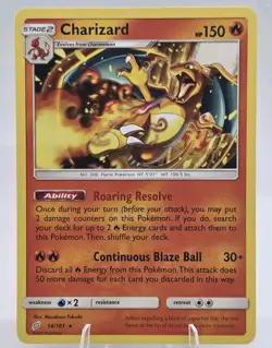 Charizard 14/181 SM-Team Up Regular 2019 Pokemon TCG LP/NM - Image 1