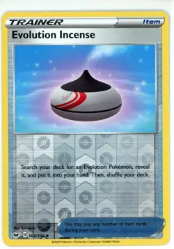 Pokemon TCG Evolution Incense 163/202 Swsh01: Sword & Shield Reverse Holo - Image 1