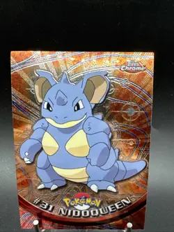 Pokemon Topps Chrome Series 1 Nidoqueen # 31 - Image 2
