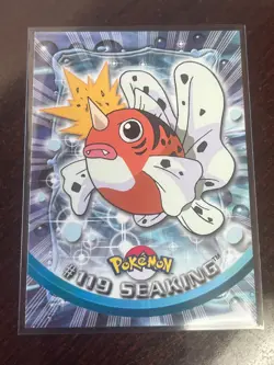 Pokemon Seaking #119 Topps TV Animation Series 2 Blue Logo - Image 1