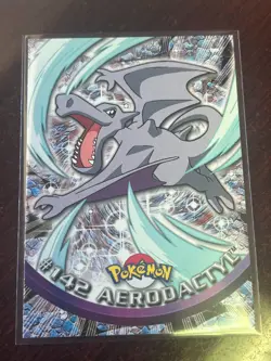 Topps Pokemon Blue Label TV Animation Edition Aerodactyl #142 LP - Image 1