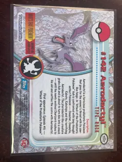 Topps Pokemon Blue Label TV Animation Edition Aerodactyl #142 LP - Image 2
