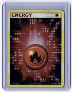 Fire Energy 102/106 Holo Rare Holo NM Pokemon Emerald - Image 1