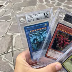 Yu Gi Oh •🍁 ObelisK Tormentor Slifer Sky Dragon Winged Dragon of Ra •🍁 BGS 8 - Image 2