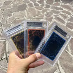 Yu Gi Oh •🍁 ObelisK Tormentor Slifer Sky Dragon Winged Dragon of Ra •🍁 BGS 8 - Image 4