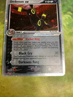 Pokemon Umbreon EX Holo Card 112/115 Unseen Forces TCG - Image 4