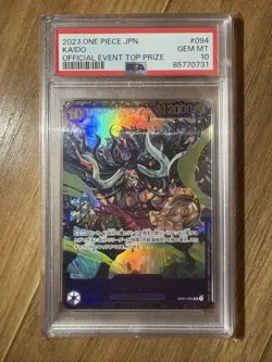 One Piece Card Kaido PSA10 Flagship Battle Winner Promo OP01-094 Rare - Image 1