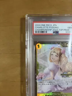 One Piece Card Charlotte Pudding PSA10 CS 2024 Championship Promo Rare - Image 2