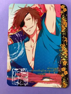 Samurai Warlord Sengokukenran-Choco Card Ieyasu & Masamune Retro Style Japanese - Image 1