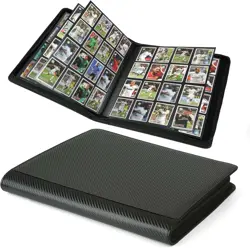 Premium Ringless Trading Card Binder - 1000+ Capacity, 16 Large, Black - Image 1