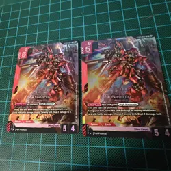 Gundam Card Game Sinanju x2 Foil Legend Rare 2x Starter Deck ST03-001 LR Unit - Image 1