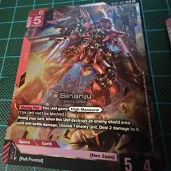 Gundam Card Game Sinanju x2 Foil Legend Rare 2x Starter Deck ST03-001 LR Unit - Image 2