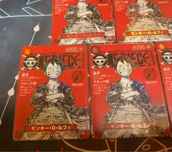 One Piece Luffy Promo Card ST21-014 Magazine Card only Japanese Set of 5 Fs - Image 2