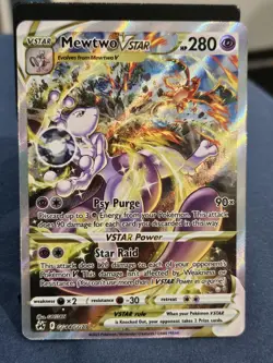 Mewtwo VSTAR GG44/GG70 Crown Zenith Galarian Gallery Holo NM Pokemon Card TCG - Image 1