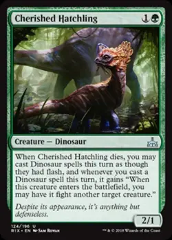 Cherished Hatchling -Foil Near Mint MTG Rivals of Ixalan - Image 1