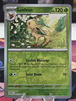 Leafeon Reverse Holo #005/131 SV: Prismatic Evolutions NM Pokemon TCG - Image 1