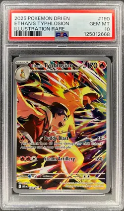 PSA 10 - ETHAN’S TYPHLOSION - 190/182 - DESTINED RIVALS DRI IR POKEMON ENGLISH - Image 1