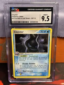 Cloyster 20/112 EX Fire Red & Leaf Green CGC Mint+ 9.5 Pokemon TCG - Image 1