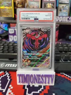 2023 PSA 10 Yveltal Illustration Rare Paradox Rift Pokemon TCG #205 - Image 1