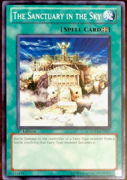 The Sanctuary In The Sky SDLS-EN027 YuGiOh Lost Sanctuary 1st Edition COMMON - Image 1