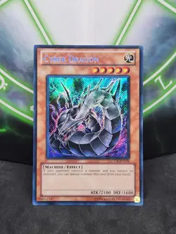 Yugioh Cyber Dragon LCGX-EN176 Secret Rare Alternate Art NM - Image 1