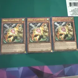 3X DROLL & LOCK BIRD ALTERNATE ART ULTRA RARE SET RA02-EN006 YUGIOH! - Image 1