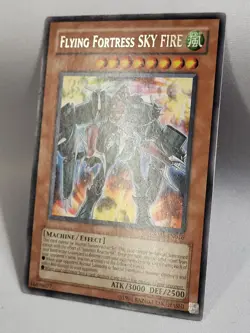 3 x YuGiOh TCG Flying Fortress SKY FIRE - Rare Unlimited CRMS-EN016 LP - Image 4