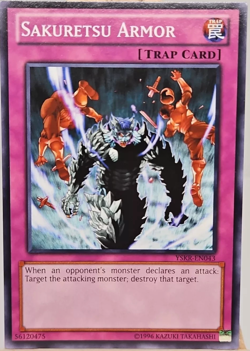 Sakuretsu Armor YSKR-EN043 COMMON YuGiOh TCG Card 1st Edition - Image 1