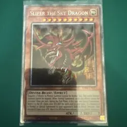 Yugioh - Slifer the Sky Dragon RA04-EN117 1st Edition Platinum Secret Rare NM - Image 1