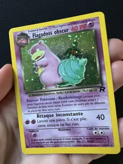 Flagadoss obscur 12/82 Rare Holo Team Rocket 2000 Francais FR Pokemon Card - Image 2
