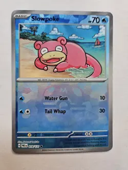 Pokemon TCG Card Slowpoke Master Ball Reverse Holo 018/131 Prismatic Evolutions - Image 1