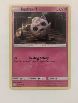 Jigglypuff 14/18 Detective Pikachu Holo Pokemon Card - NM - Image 1