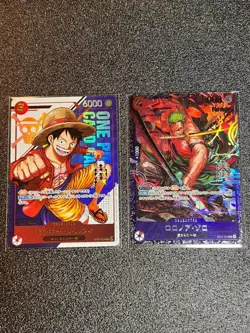 Luffy Zoro ST21-014 015 SR Flagship Battle Promo Set One Piece Card Japan Sealed - Image 1