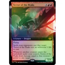 FOIL TERROR OF THE PEAKS (EXTENDED ART) Outlaws Of Thunder Junction OTJ MTG - Image 1