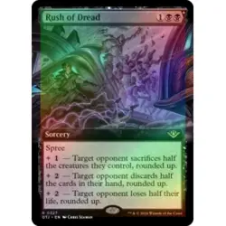 FOIL RUSH OF DREAD (EXTENDED ART) X4 Outlaws Of Thunder Junction OTJ Magic MTG - Image 1
