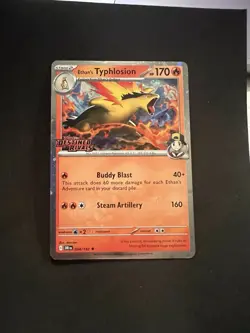 Ethans Typhlosion 034/182 Destined Rivals Stamped Promo Pre-Release Pokemon TCG3 - Image 1