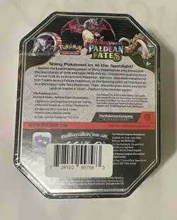 Pokemon Paldean Fates Great Tusk ex Tin (4 Packs) New Sealed English NEW SEALED - Image 2