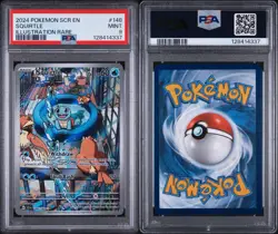 2024 Pokemon Squirtle #148/142 SIR PSA 9 MINT Stellar Crown - Image 3